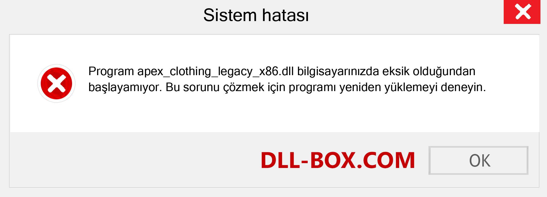 apex_clothing_legacy_x86.dll dosyası eksik mi? Windows 7, 8, 10 için İndirin - Windows'ta apex_clothing_legacy_x86 dll Eksik Hatasını Düzeltin, fotoğraflar, resimler